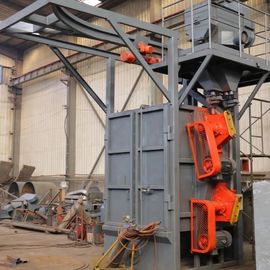 Hook Type Lpg Cylinder Steel Shot Blasting Equipment Customized Color Electric Fuel