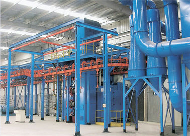 Overhead Chain Continuous Hanger Type Shot Blasting Machine For Heat Treated Forgings