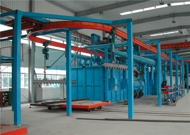 Overhead Chain Continuous Hanger Type Shot Blasting Machine For Heat Treated Forgings