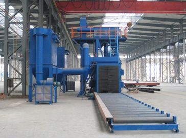 Automatic Industrial Sand Blasting Machine Roller Conveying Pass Through Type