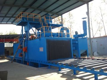 Automatic Industrial Sand Blasting Machine Roller Conveying Pass Through Type