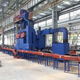 Efficient Steel Plate Shot Blasting Machine Roller Conveyor Type High Performance