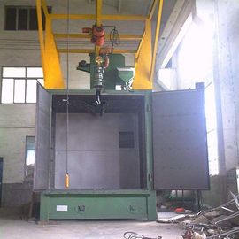 Rotary Hook Shot Blasting Machine For Small Metal Pendant / Steel Plate Workpiece