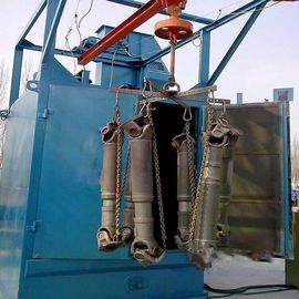 Rotary Hook Shot Blasting Machine For Small Metal Pendant / Steel Plate Workpiece