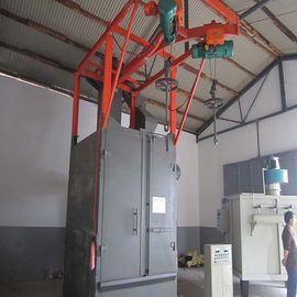 Hook Type Industrial Shot Blasting Machine For Surface Cleaning Customized Color