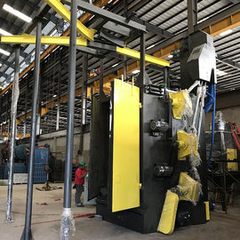 Hook Type Industrial Shot Blasting Machine For Surface Cleaning Customized Color