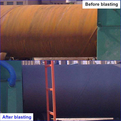 3.0m/Min 5000m3/H Steel Pipe Shot Blasting Machine