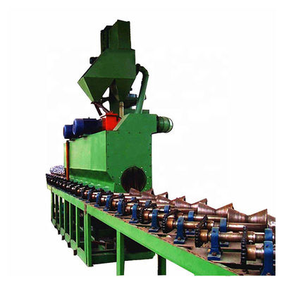 Steel Pipe And Tube Inner And Outer Walls Surface Cleaning Rust Remove Roller Conveyor System Shot/Sand Blasting Machine