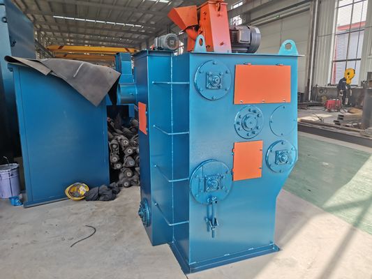 600kg/H Auto Conveying Tumble Belt Shot Blasting Machine