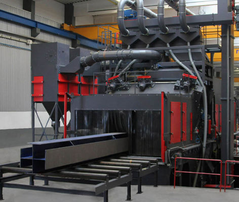 Sa2.5 And Noise≤85 DB Q69 H Beam Shot Blasting Machine Roller Conveyor Type