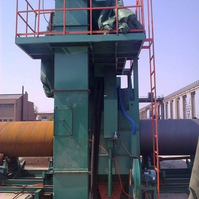 Steel Pipe And Tube Inner And Outer Walls Surface Cleaning Rust Remove Roller Conveyor System Shot/Sand Blasting Machine