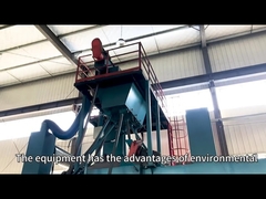 roller conveyor shot blasting machine